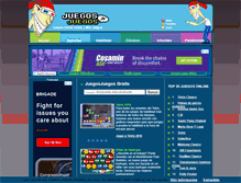 Tablet Screenshot of juegosjuegos.tv